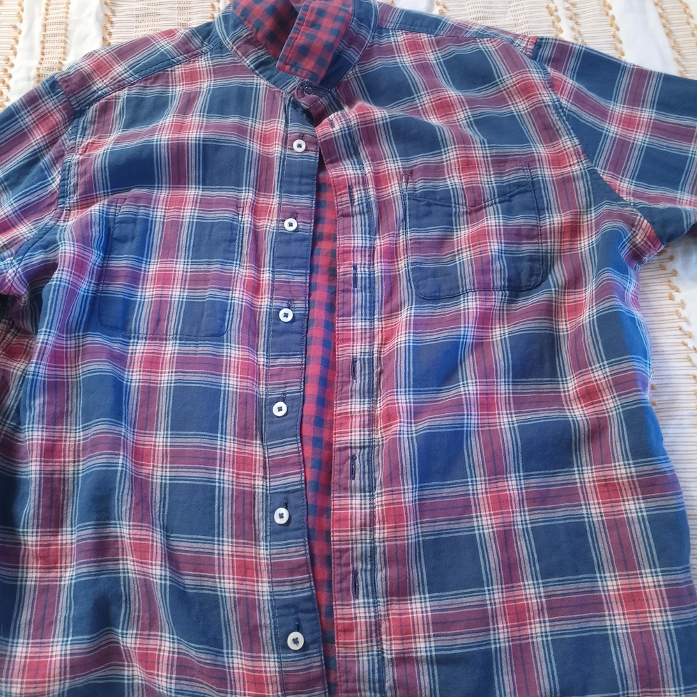 Goodfellow & Co Blue and Red Checkered Shirt